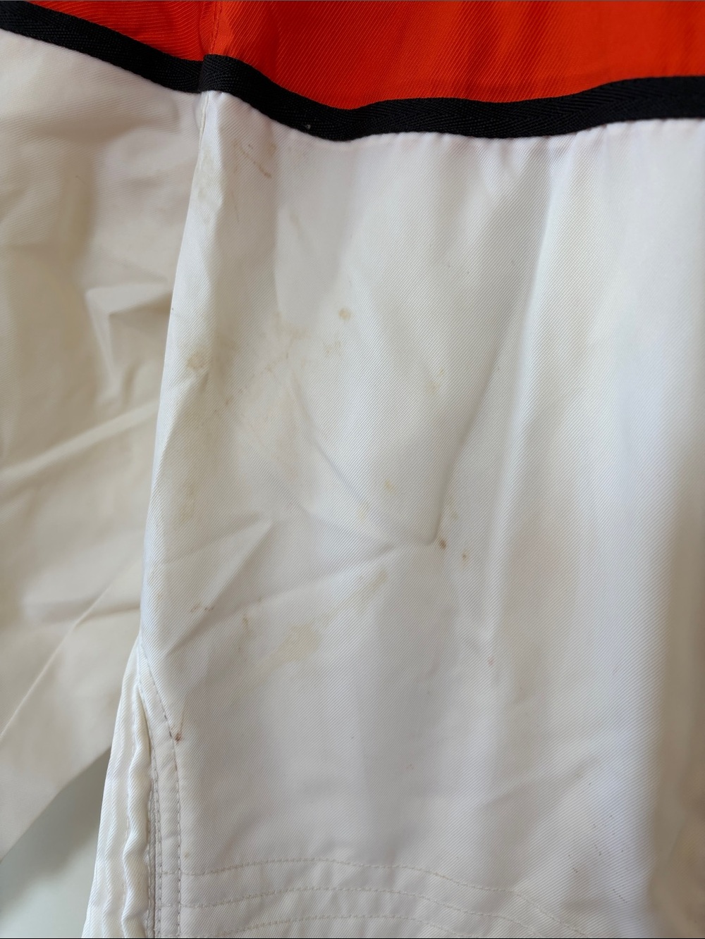 Harley-Davidson White Jacket with Orange Racing Stripe - Picture 7 of 16
